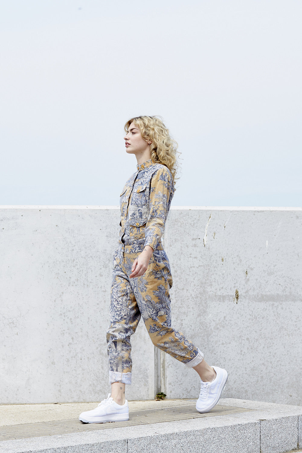 HADJIO SIREN SUIT IN NUDE TOILE