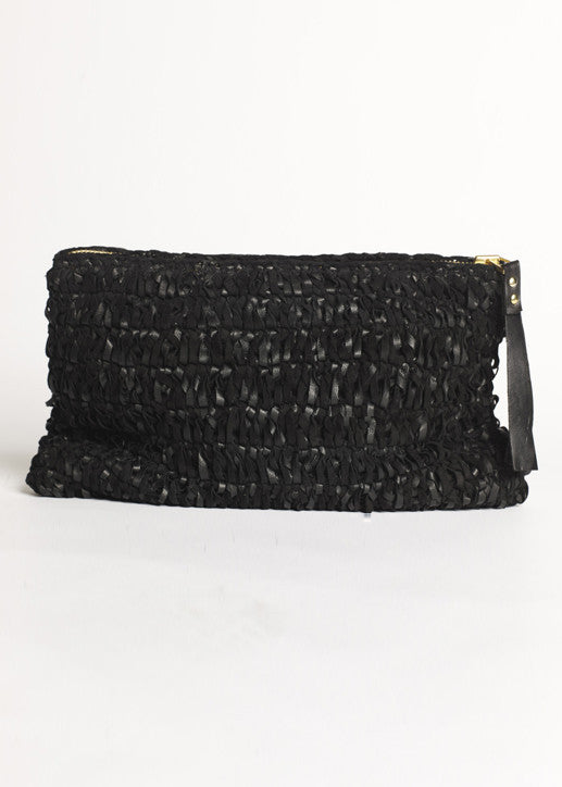 Wei Wei Knitted Leather Clutch - £349