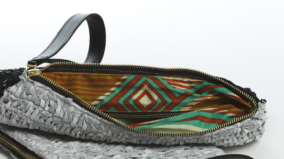 Wei Wei Knitted Leather Clutch - £349