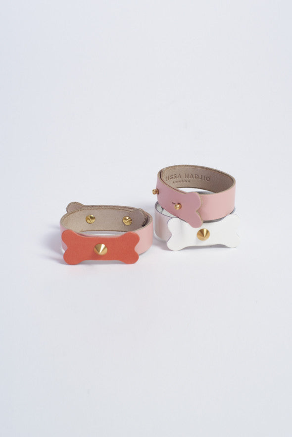 White Bow Bone cuff £39