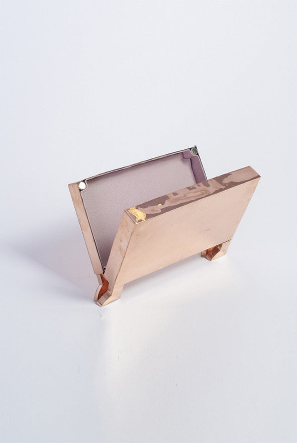 MADE TO ORDER Copper Clutch bag - £1699